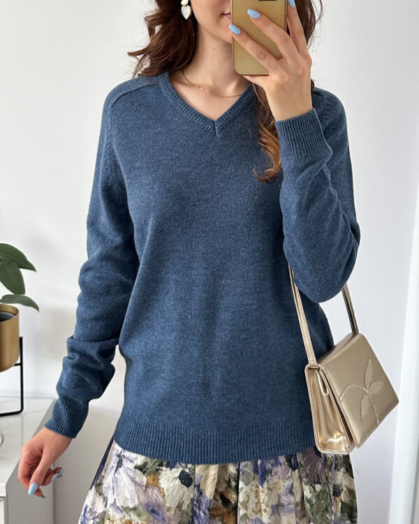 Sweter 100% wełna Woolmark S (L) - obrazek 2