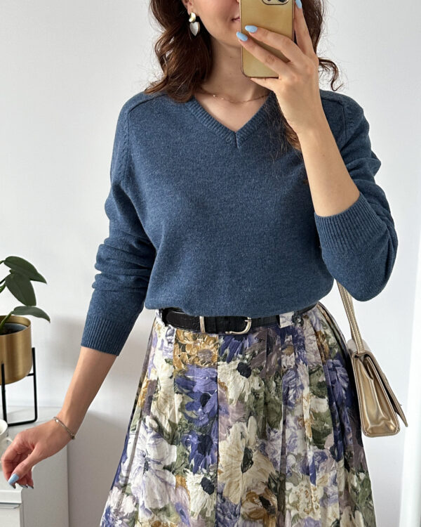 Sweter 100% wełna Woolmark S (L)