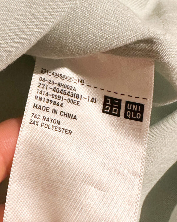 Koszula UNIQLO 76% rayon M - obrazek 3