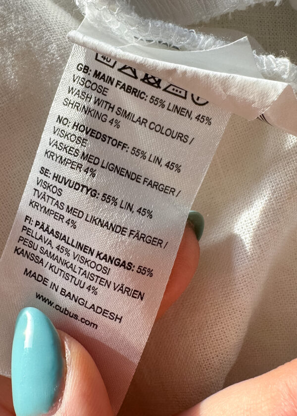 Sukienka 55% len 45% wiskoza M - obrazek 7