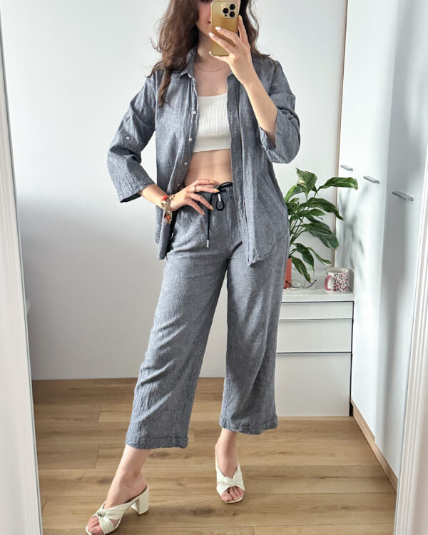 Koszula InWear 52% len 48% wiskoza r 36 - obrazek 2