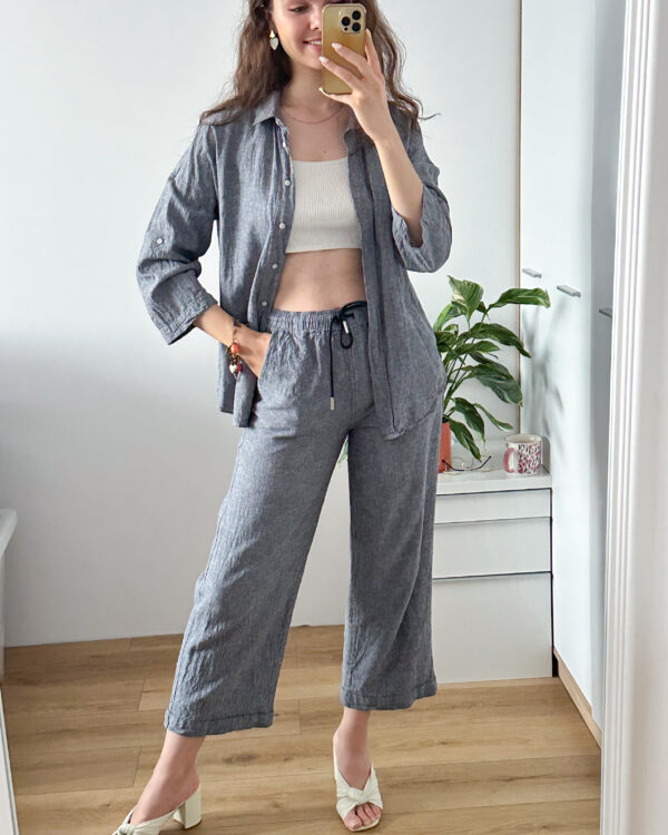 Spodnie InWear 52% len 48% wiskoza r 36 - obrazek 2