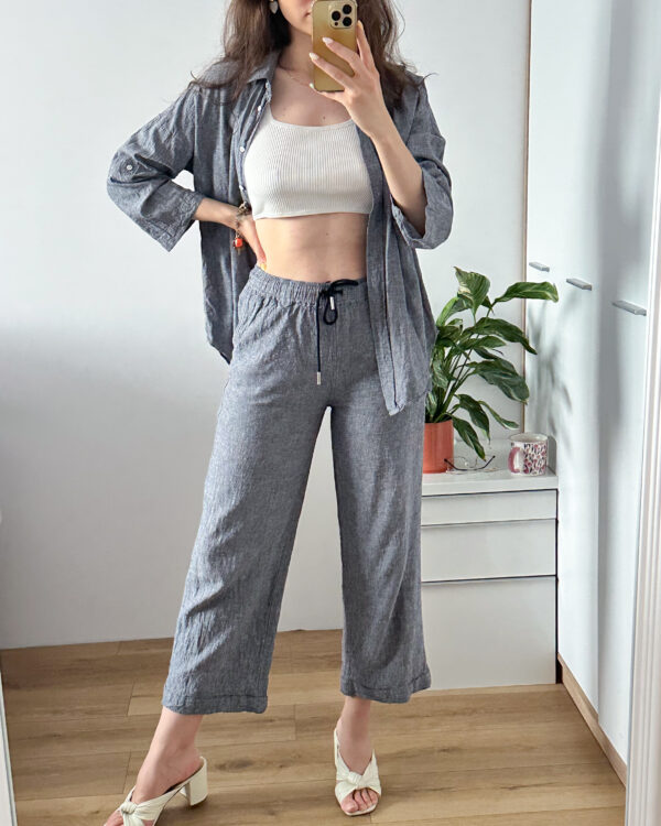 Spodnie InWear 52% len 48% wiskoza r 36