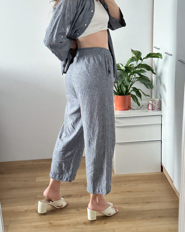 Spodnie InWear 52% len 48% wiskoza r 36 - obrazek 3