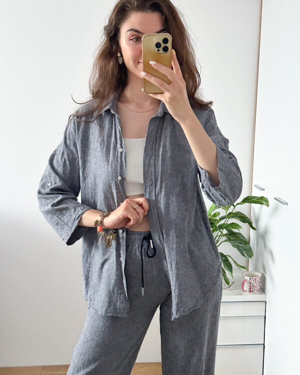 Koszula InWear 52% len 48% wiskoza r 36 - obrazek 4