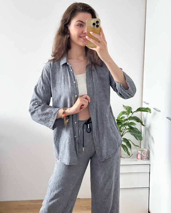 Koszula InWear 52% len 48% wiskoza r 36 - obrazek 3