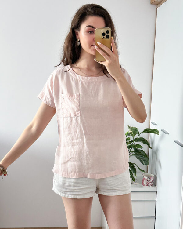 Bluzka M&S 100% len r 38 - obrazek 3