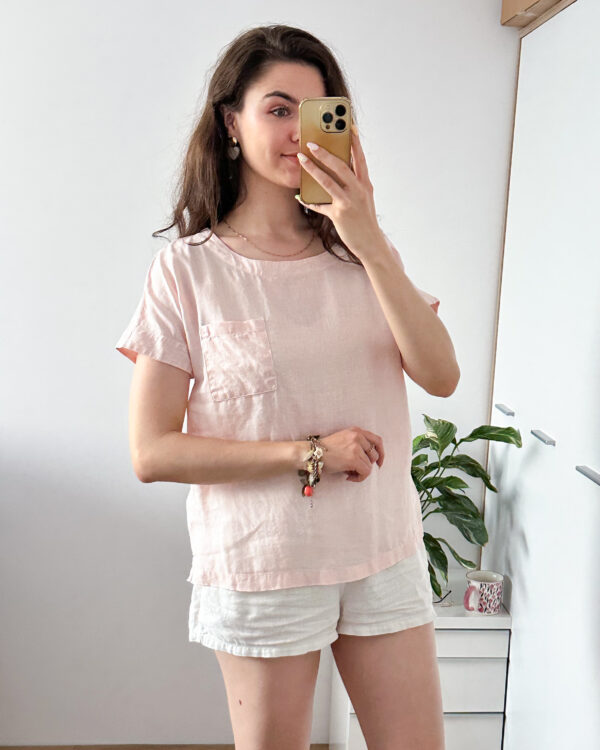 Bluzka M&S 100% len r 38 - obrazek 2