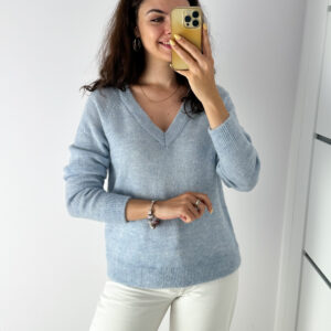 Sweter 39% wełna 20% alpaka M wada