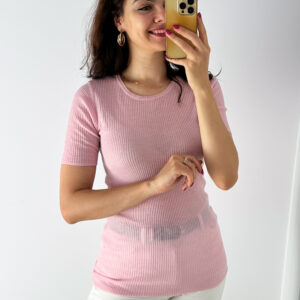 Koszulka 55% wełna 45% tencel L