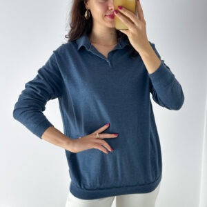 Sweter 100% wełna merino Woolmark XL