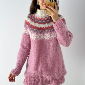 Sweter 100% wełna moher