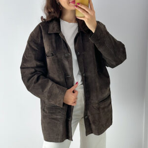 Kurtka 100% skóra naturalna zamsz M