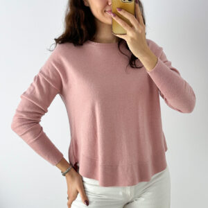 Sweter 43% wełna 5% kaszmir 36% wiskoza M wada