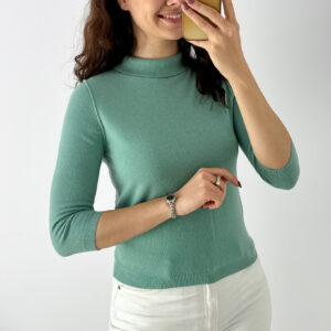 Sweter 40% wełna 25% wiskoza 10% kaszmir S