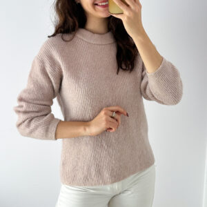 Sweter 38% alpaka 25% wełna S