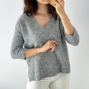 Sweter 32% alpaka 32% wełna M wada