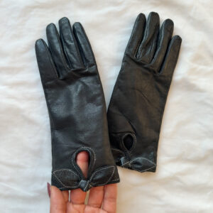 Skórzane rękawiczki S wada