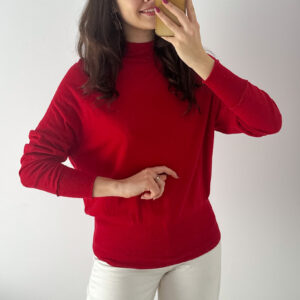 Sweter 55% wełna merino 45% wiskoza L