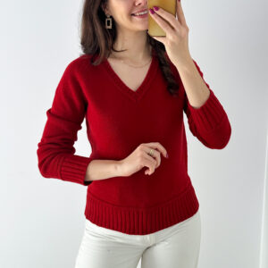 Sweter 100% wełna M wada