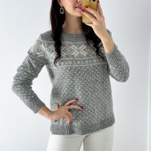 Sweter 80% wełna XL wada