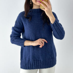 Sweter 100% wełna moher