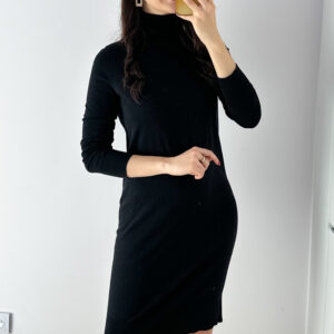 Sukienka z golfem 100% wełna merino