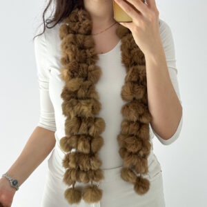 Szalik futerko królika