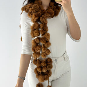 Szalik futerko królika